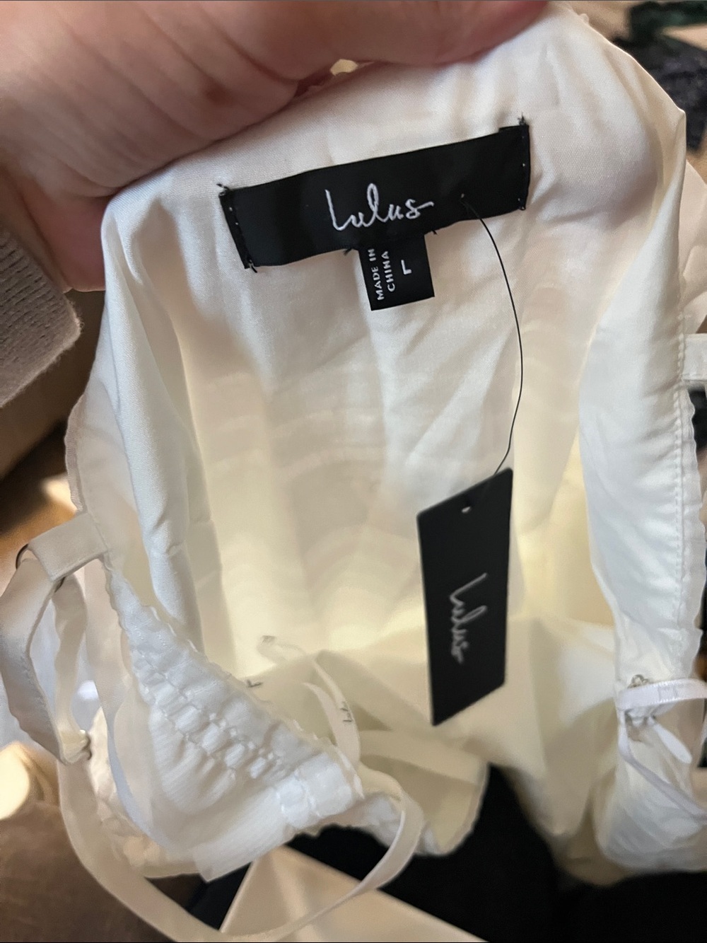 Lulus Emele White Textured Tiered Mini Dress - Picture 8 of 8